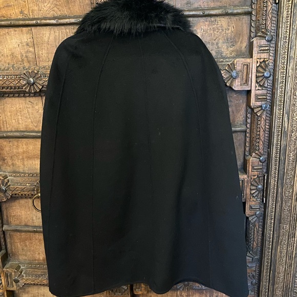 🖤Anthro NL Black Cape Winter Jacket🐆 - Picture 9 of 9